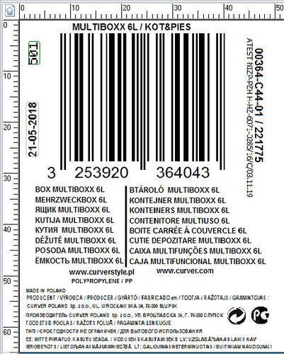 POJEMNIK NA KARMĘ ŻWIREK DLA PSA KOTA CURVER 6L na Arena.pl