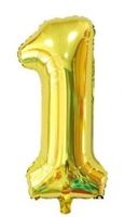 BALONY FOLIOWE CYFERKI BALON FOLIOWY CYFRA 1 80CM