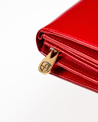 elegancki, skórzany portfel damski na zatrzask - peterson na Arena.pl