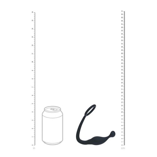 Silicone Cockring With Prostate Stimulator - S - Black na Arena.pl
