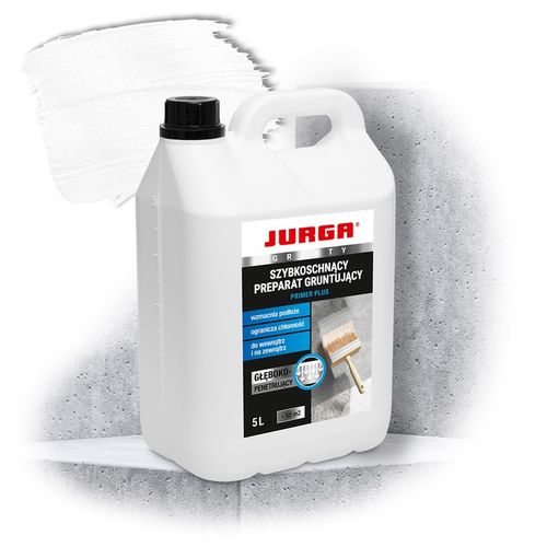 Szybkoschnący Grunt GŁĘBOKO penetrujący do ŚCIAN ELEWACJI PRIMER PLUS 5L na Arena.pl