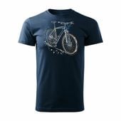 Koszulka rowerowa MTB Mountain Bike męska granat REGULAR S