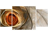 80X40CM ŚWIETLISTA RÓŻA TRÓJ OBRAZ