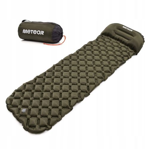 Materac dmuchany jednoosobowy mata ultralekka karimata Meteor 190 x 56 cm na Arena.pl