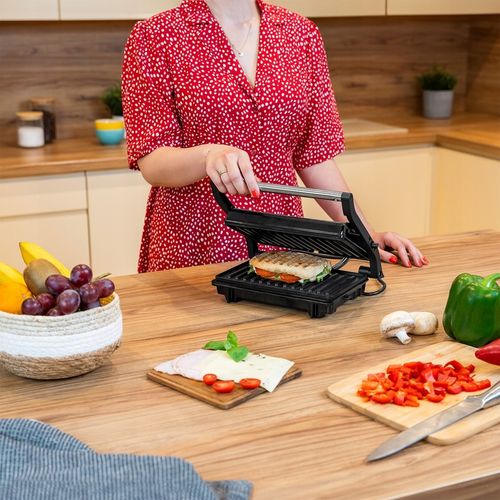 Opiekacz do kanapek panini grill toster sandwich 1000W 3 pozycje Teesa na Arena.pl