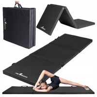 MATERAC GIMNASTYCZNY DO ĆWICZEŃ SKŁADANY MATA GIMNASTYCZNA 180x60x5 cm