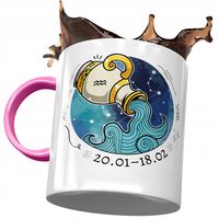 Kubek Różowy Wodnik Znaki Zodiaku Horoskop Z Nadrukiem Ze Zdjęciem