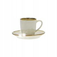 ROSE&TULIPANI CONCERTO AVORIO Zestaw 6 filiżanek do espresso 90 ml