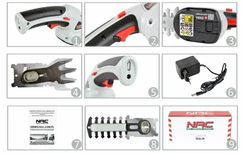 NOŻYCE DO TRAWY KRZEWÓW NAC TA36-JN AKUMULATOROWE na Arena.pl