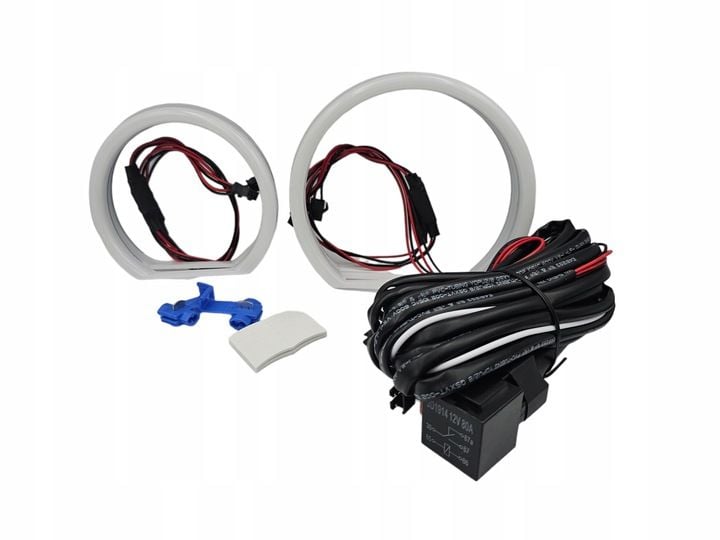 Cotton White Ringi LED BMW E83 X3 E87 E60 E61 E90 E91 Białe Dzienne mocne zdjęcie 13