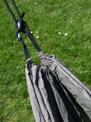 Hamak NYLON 275x137 cm zielono-brązowy na Arena.pl