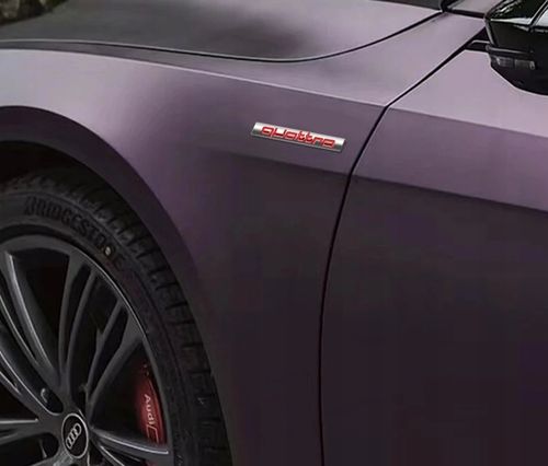 Emblemat Znaczek Napis Logo Quattro Audi Q3 Lifting Naklejka na Samochód 3D na Arena.pl