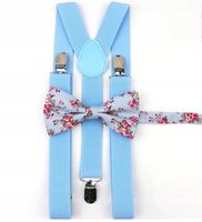 SZELKI i MUCHA męska niebieska błękitna w kwiaty