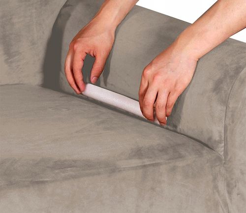 Pokrowiec Na Narożnik W Kształcie Litery ""L"" Beż Cappuccino Welur na Arena.pl