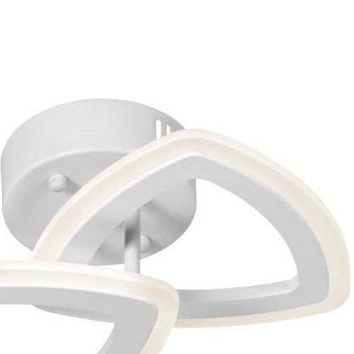 Metalowa lampa sufitowa W7112-2S WT białe trójkąty LED 36W hol zdjęcie 3