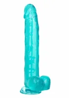 calexotics size queen dong 10 inch - model anatomiczny, długość 25 cm,