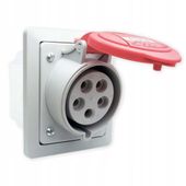 GNIAZDO SIŁOWE PODTYNKOWE SKOŚN 5P 32A 400V IP44 ELEKTROMET GSP 32/5 921855