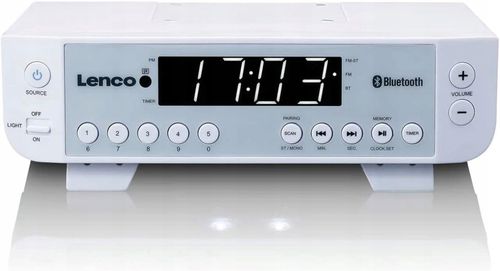 Radio sieciowe Odtwarzacz Bluetooth Radio FM Lenco KCR-100 Biały HIT! na Arena.pl