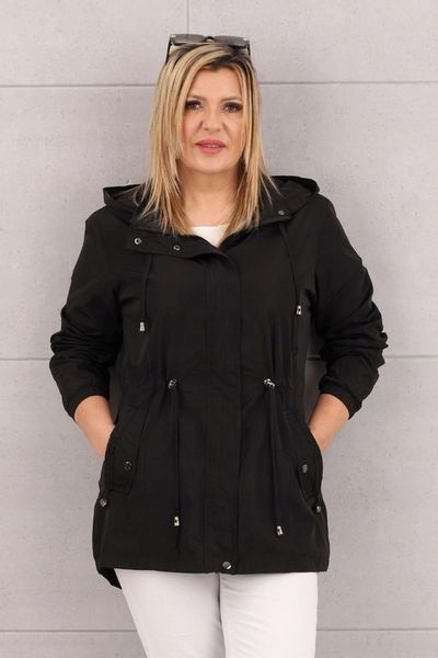 LEKKA KURTKA PARKA DAMSKA PRZEJŚCIOWA MODNA NA WIOSNĘ DUŻE ROZMIARY zdjęcie 3