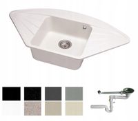 ZLEW ZLEWOZMYWAK GRANIT 8 kolorów 99x52 + SYFON