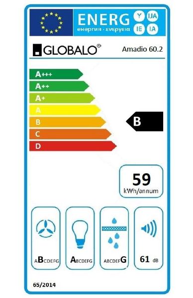Okap do zabudowy Globalo AMADIO 60.2 Inox zdjęcie 5