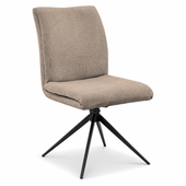 Krzesło obrotowe Camila szenilowe j. brązowe do kuchni jadalni salonu