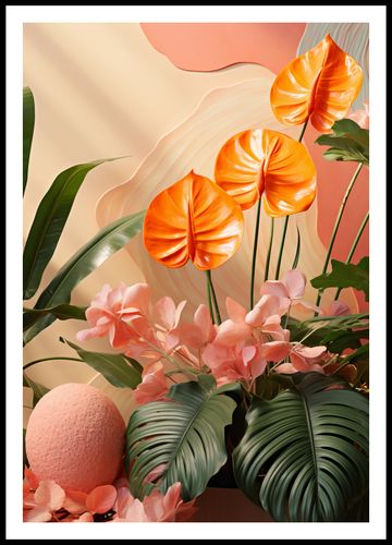 Plakat 68x98cm Pomarańczowy Raj na Arena.pl
