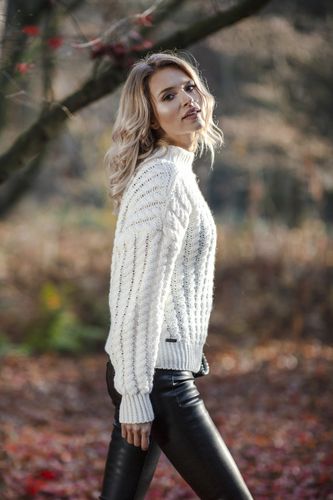 Sweter F591 Ecru UNI na Arena.pl