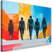 Obraz nowoczesny do salonu biura, Postacie Ludzie Kolorowa 60x40
