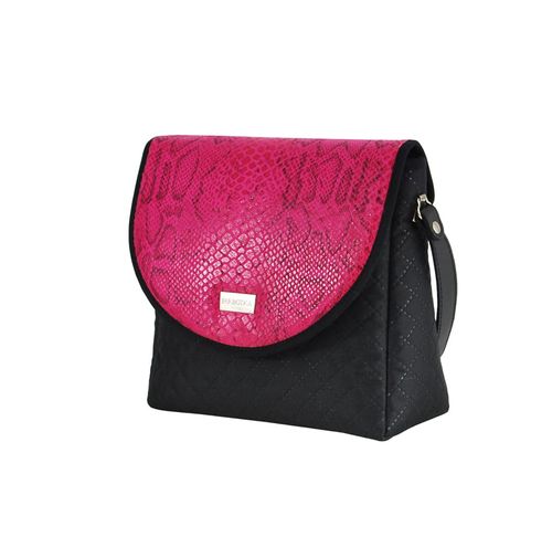 FARBOTKA TOREBKA PURO CLASSIC 2498 FUCHSIA PYTHON na Arena.pl