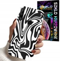 ETUI DO HUAWEI P30 LITE - ABSTRAKCJA ZEBRA MODNE WZORY DLA KOBIET +SZKŁO