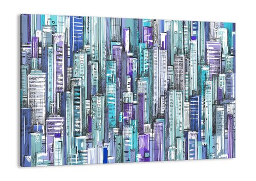 Obraz Na Płótnie - Drapacze Chmur - 70X50 Cm - Aa70X50-3857 na Arena.pl