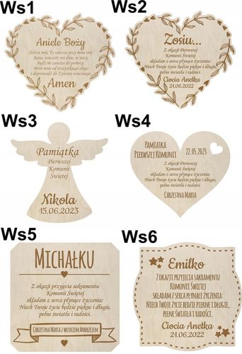 Prezent pudełko komunia białe grawer pamiątka imię Pamiątka Komunijna na Arena.pl