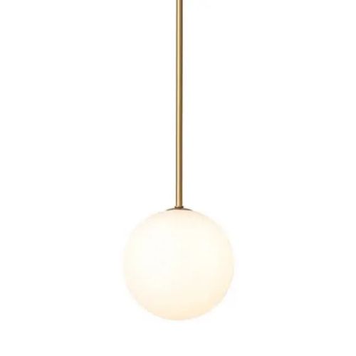 Wisząca lampa Kier 10308 szklana kula ball biała złota na Arena.pl