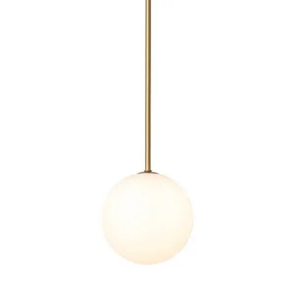 Wisząca lampa Kier 10308 szklana kula ball biała złota zdjęcie 5