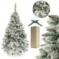 Choinka Sztuczna Sosna Ośnieżona PREMIUM 130 cm Efekt Śniegu Gęsta Jak Żywa