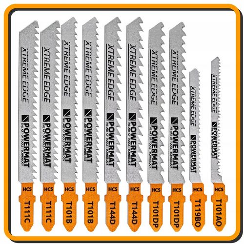 ZESTAW NOŻYKÓW BRZESZCZOTÓW DO WYRZYNARKI 10 SZTUK DREWNO SKLEJKA TWORZYWO na Arena.pl