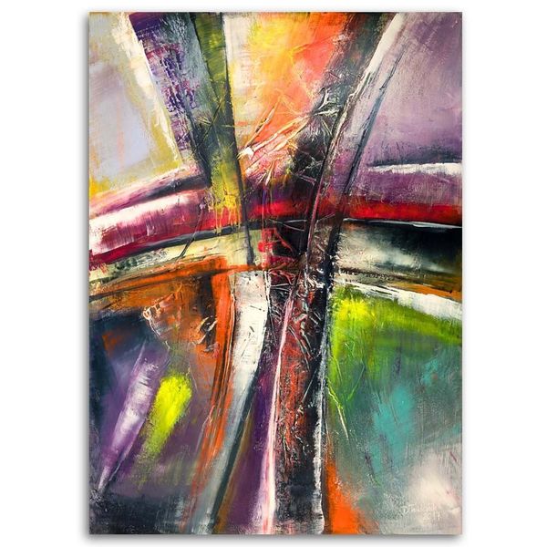 Emaga Obraz na płótnie, Kolorowa Abstrakcja - 80x120 zdjęcie 3