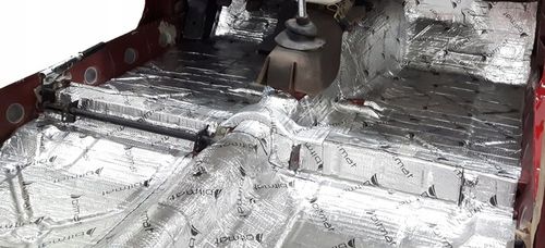 MATA WYGŁUSZAJĄCA BUTYLOWA BITUMICZNA 100x50 cm z klejem redukcja wibracji na Arena.pl