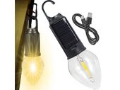 Lampka lampa solarna turystyczna led żarówka do ogrodu kemping biwak