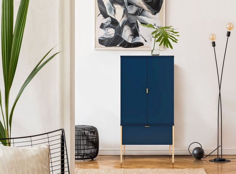 Komoda wysoka Polka Navy Blue zdjęcie 2
