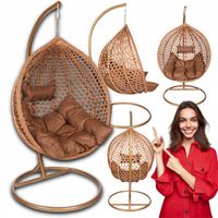 FOTEL KOKON KOSZ WISZĄCY JEDNOOSOBOWY DO POKOJU OGRODU OGRODOWY NA BALKON