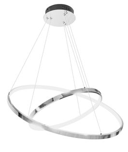 Lampa wisząca Wobako ring żyrandol Silva II chrom LED okręgi 40/60cm