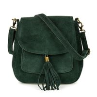 Torebka skórzana Damska Zamszowa Listonoszka retro X40