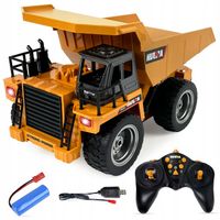 Zdalnie Sterowana Wywrotka Budowlana RC 4x4 ŚWIATŁA I DŹWIĘK 1:18