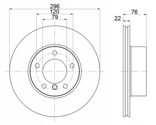 TARCZA HAM PRZOD 296X22 V MIKODA na Arena.pl