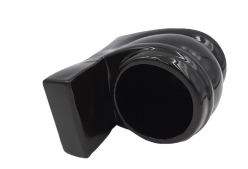 Czarna Popielniczka Ceramiczna w Kształcie Kibelka WC Toalety Zamykana na Arena.pl