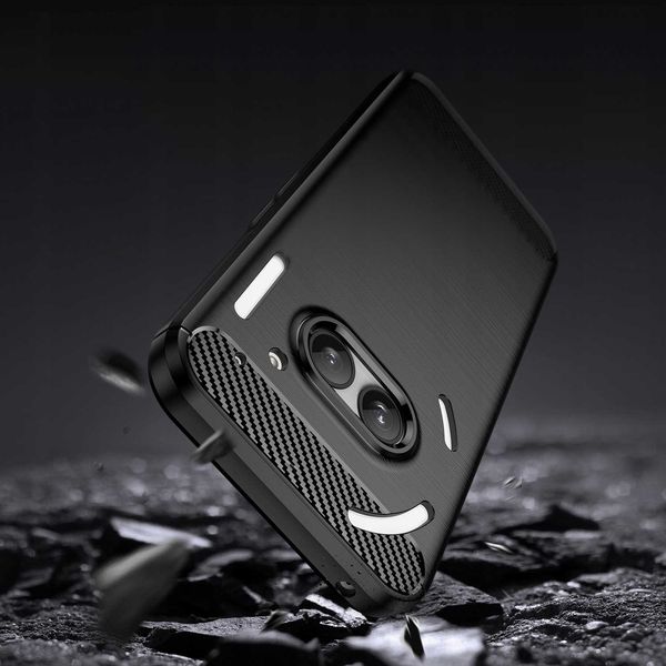 Spacecase Carbon Nothing Phone 2A / 2A Plus Black zdjęcie 7