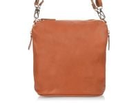 Camel Damska Torebka Listonoszka Skórzana Włoska Skóra Licowa G98