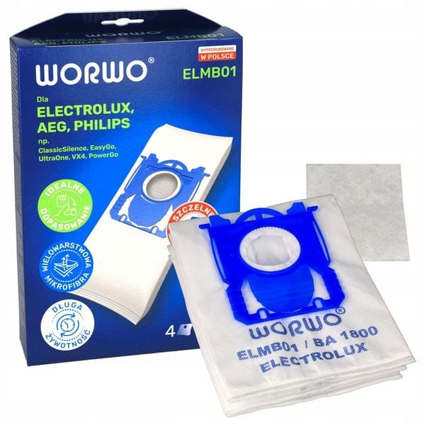 WORKI DO ELECTROLUX PHILIPS WORWO ELMB01K 16SZT zdjęcie 2